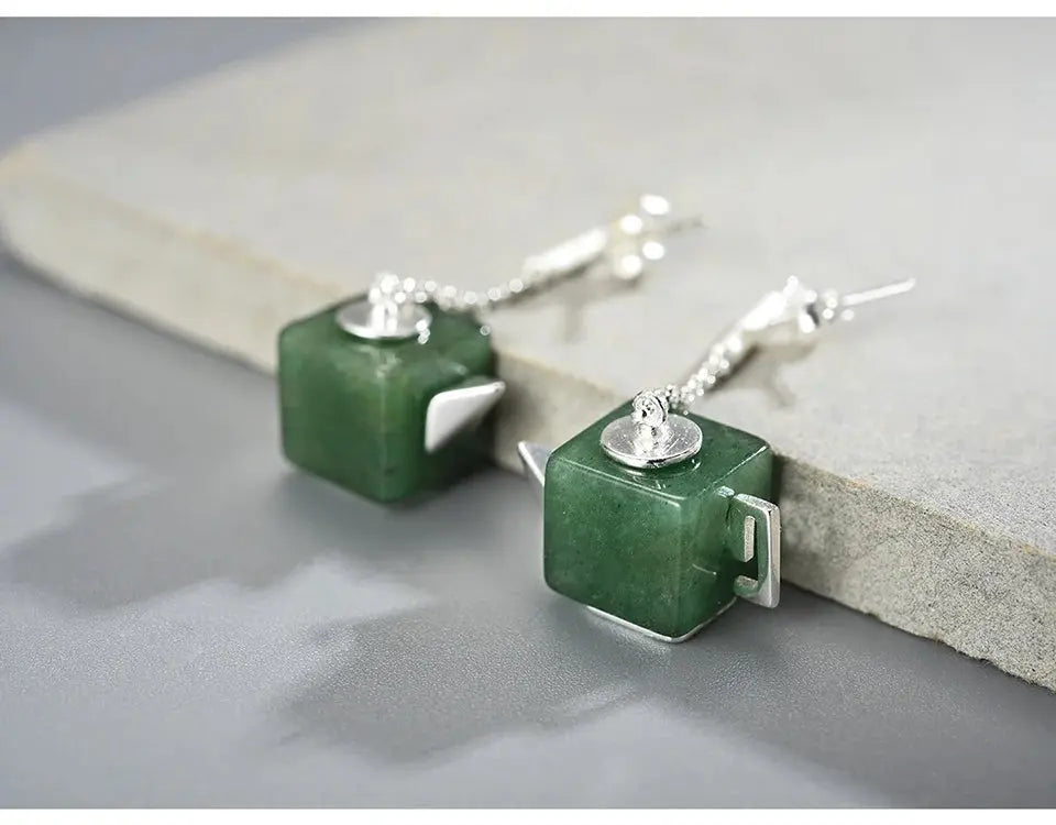 Boucles en argent et Aventurine | Théières à la folie