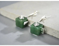 Thumbnail for Boucles en argent et Aventurine | Théières à la folie