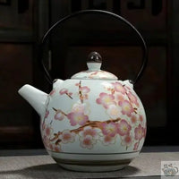 Thumbnail for Théière porcelaine japonaise ronde de Jingdezhen | Théières à la folie