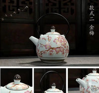 Thumbnail for Théière porcelaine japonaise ronde de Jingdezhen | Théières à la folie