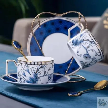 Théière universelle porcelaine magnolia bleu | Théières à la folie