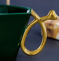 Thumbnail for ​Tasse à thé ou café en porcelaine coeur | Théières à la folie