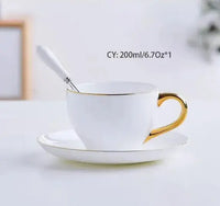 Thumbnail for ​Set de thé en porcelaine blanche et or | Théières à la folie