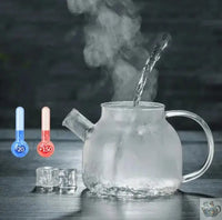 Thumbnail for Large transparent glass teapot