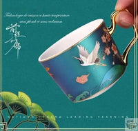 Thumbnail for Service thé porcelaine couleurs vives nacrées | Théières à la folie
