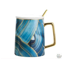 Thumbnail for Mug luxueux marbré en porcelaine | Théières à la folie