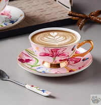 Thumbnail for Tasse à thé ou café en porcelaine fleurs de lys | Théières à la folie