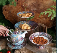 Thumbnail for Set à thé solitaire porcelaine fleurie | Théières à la folie