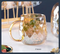 Thumbnail for Théières en verre dorés résistant au chaud | Théières à la folie