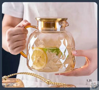 Thumbnail for Théières en verre dorés résistant au chaud | Théières à la folie