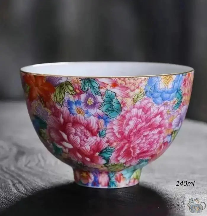 Théière chinoise en porcelaine aux mille fleurs | Théières à la folie