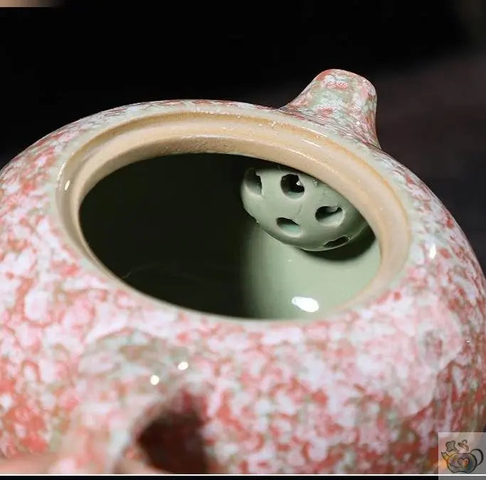 Petite théière chinoise fleurs de céramique | Théières à la folie