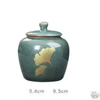 Thumbnail for Théière en céramique craquelée feuilles gingko | Théières à la folie