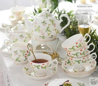 Thumbnail for Service thé porcelaine style anglais rétro | Théières à la folie