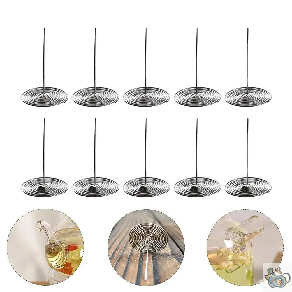 Teapot Spiral Spout Filter Strainer Kitchen Gadget Stainless Steel Nozzle Spring Coffee | Théières à la folie