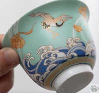 Thumbnail for Gaiwan porcelaine couleurs vives givrées | Théières à la folie