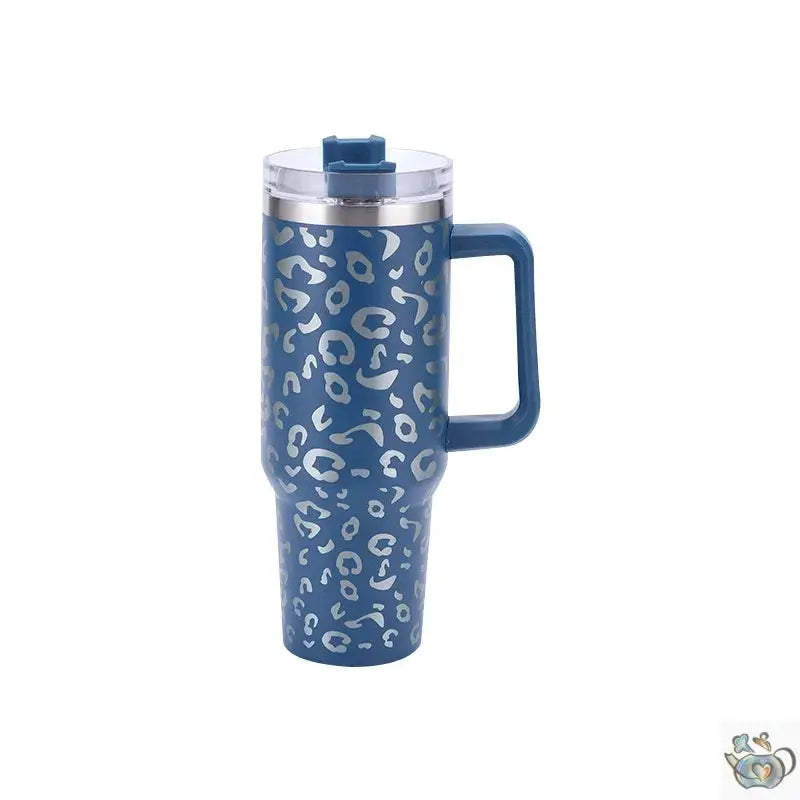 Grand mug de voyage isotherme décor léopard | Théières à la folie