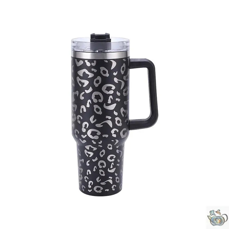 Grand mug de voyage isotherme décor léopard | Théières à la folie