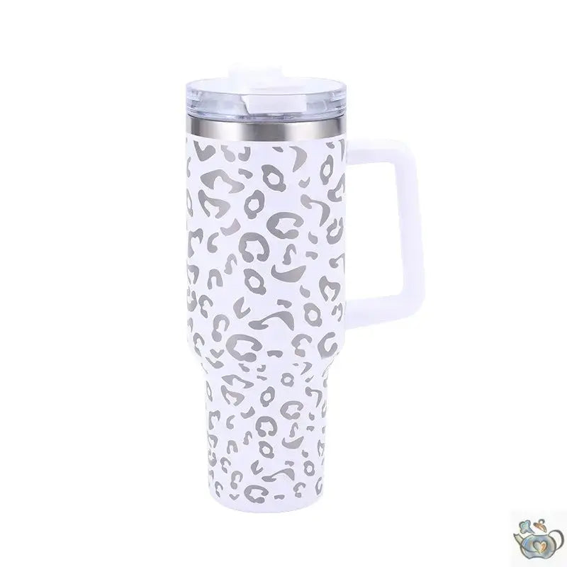 Grand mug de voyage isotherme décor léopard | Théières à la folie