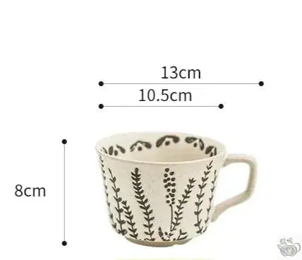 Grande tasse céramique empreintes de la nature | Théières à la folie