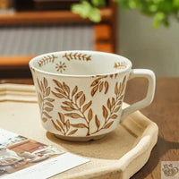 Thumbnail for Grande tasse céramique empreintes de la nature | Théières à la folie