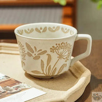 Thumbnail for Grande tasse céramique empreintes de la nature | Théières à la folie