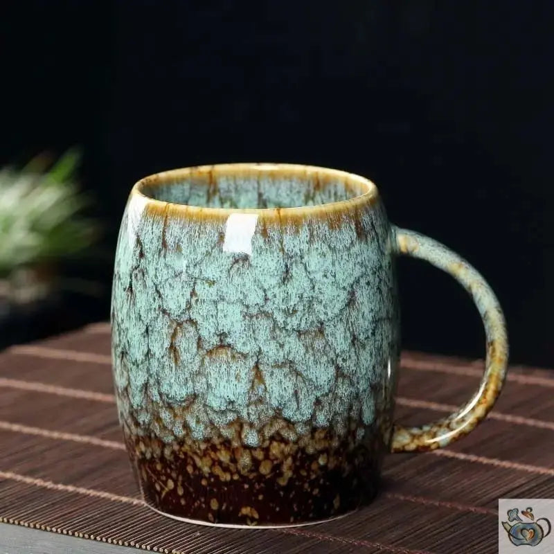 Grande tasse céramique traditionnelle moirée | Théières à la folie