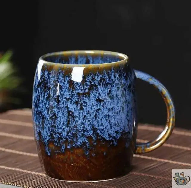 Grande tasse céramique traditionnelle moirée | Théières à la folie