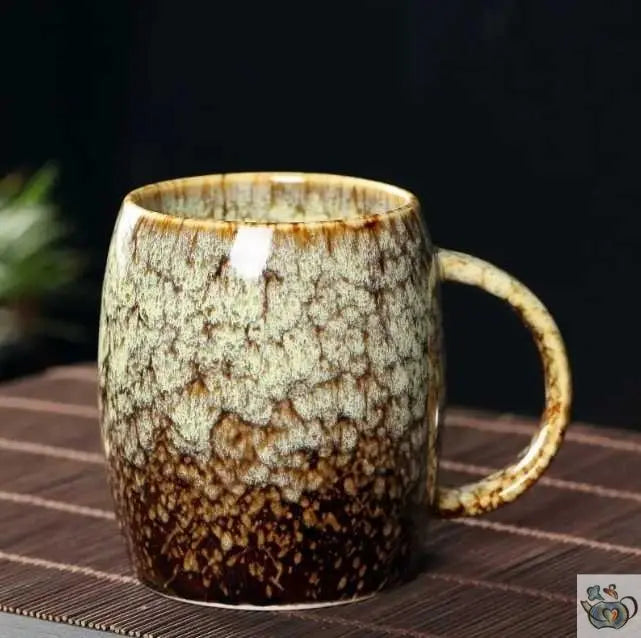 Grande tasse céramique traditionnelle moirée | Théières à la folie