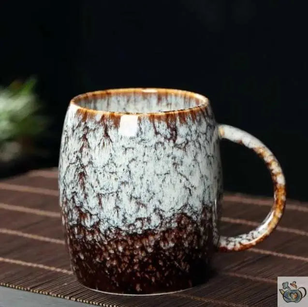 Grande tasse céramique traditionnelle moirée | Théières à la folie