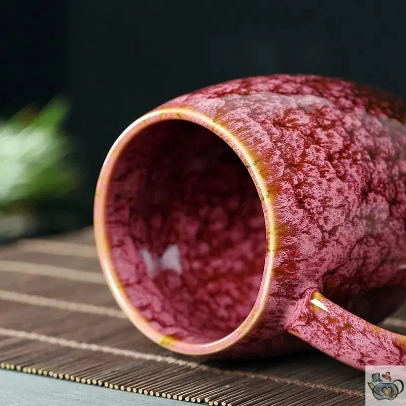 Grande tasse céramique traditionnelle moirée | Théières à la folie