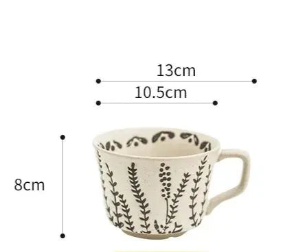 Grande tasse céramique empreintes de la nature | Théières à la folie