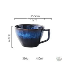 Thumbnail for Grande tasse en céramique bleu cosmos | Théières à la folie