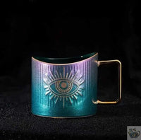 Thumbnail for Grande tasse irisée oeil porte bonheur | Théières à la folie