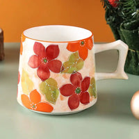 Thumbnail for Grosse tasse porcelaine fleurs rustiques vintage | Théières à la folie
