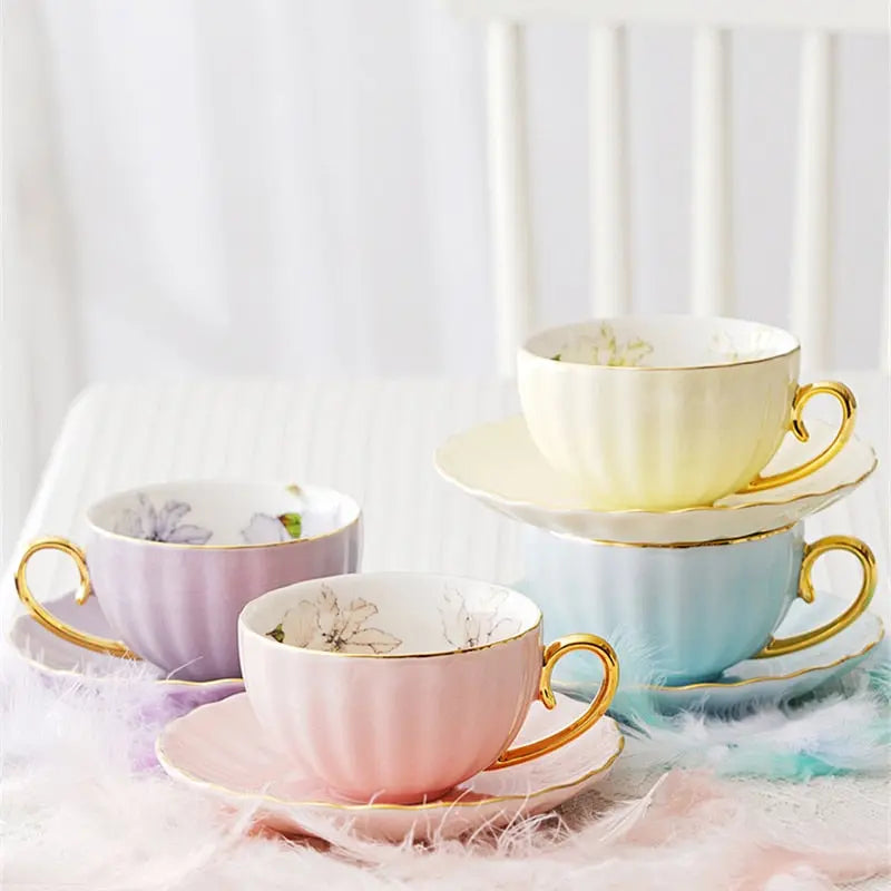 Service thé pour deux douceurs pastel | Théières à la folie