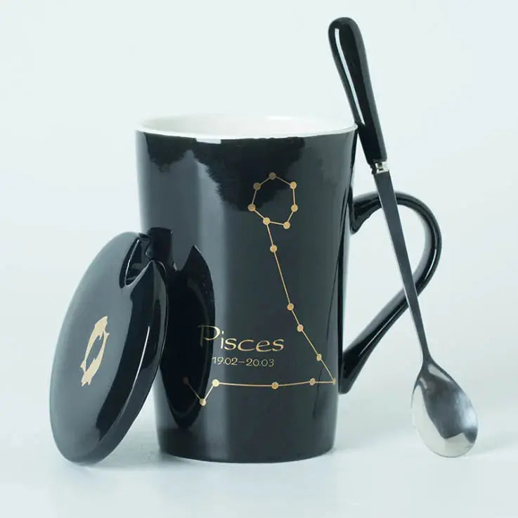 Mug noir ou blanc signes Zodiac | Théières à la folie