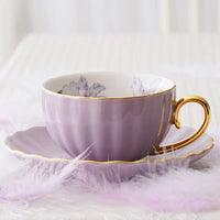Thumbnail for ​Tasses porcelaine pastel intérieur fleuri | Théières à la folie