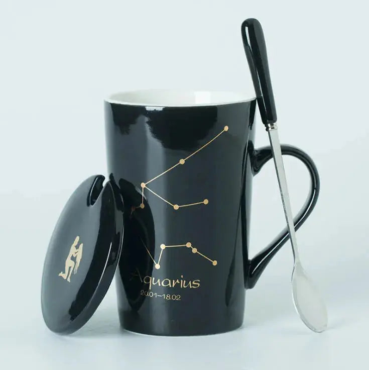 Mug noir ou blanc signes Zodiac | Théières à la folie