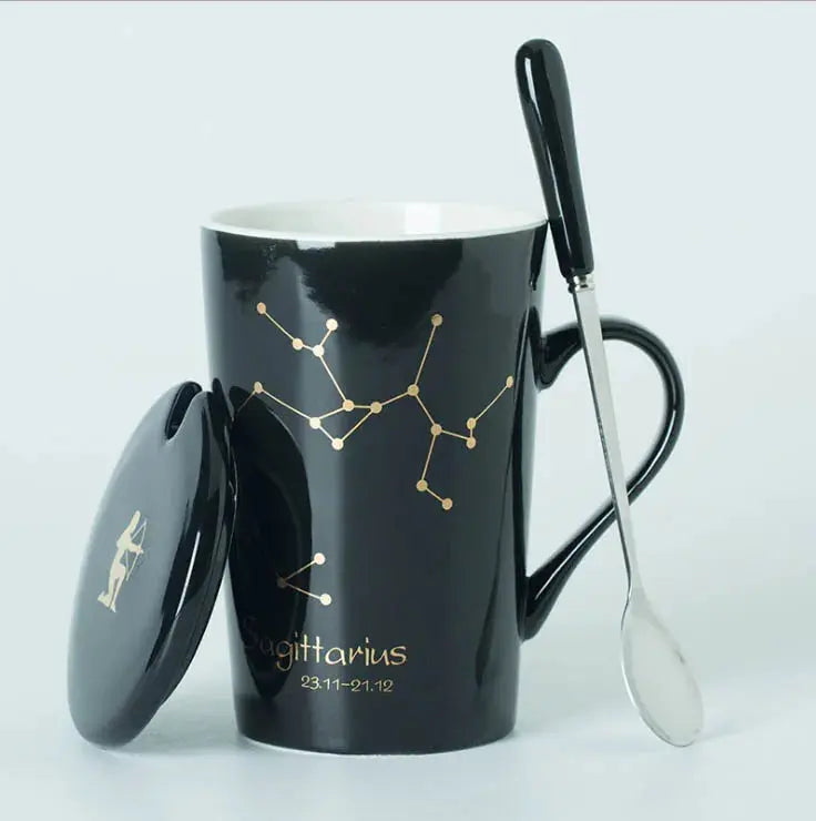 Mug noir ou blanc signes Zodiac | Théières à la folie