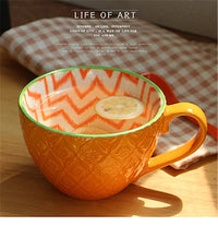 Thumbnail for Tasses colorées motifs émaillés intérieurs | Théières à la folie
