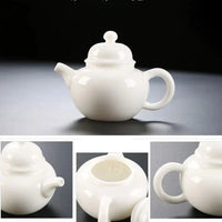 Thumbnail for Átlátszó Beauty fehér porcelán teáskanna