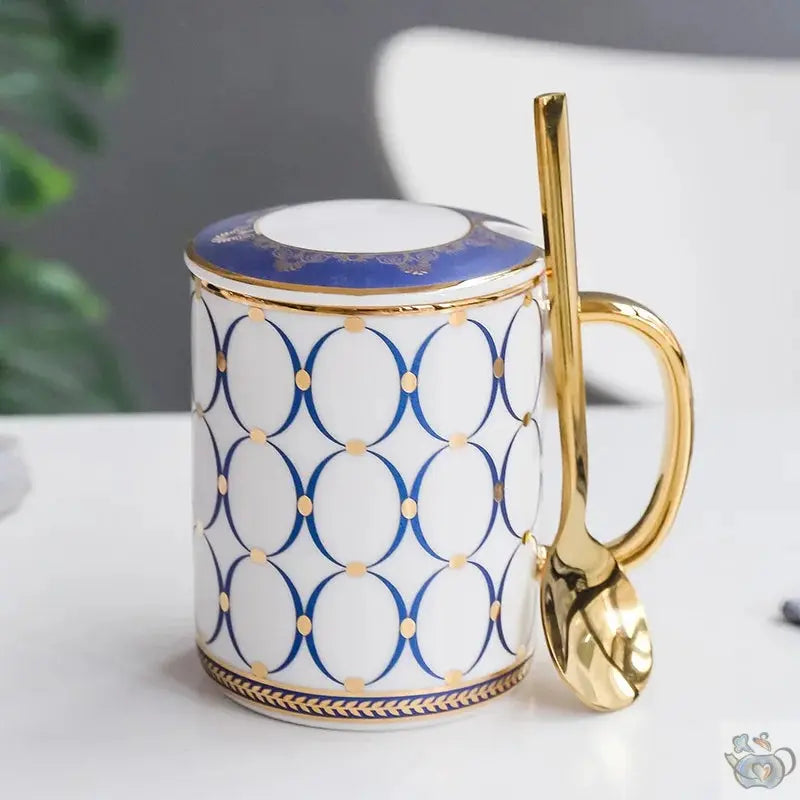 Mug avec couvercle "bleu d'ailleurs" | Théières à la folie