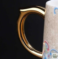 Thumbnail for Mug avec filtre porcelaine filigrane argent | Théières à la folie
