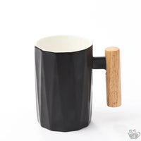 Thumbnail for Mug contemporain céramique manche bois | Théières à la folie