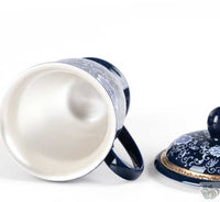Thumbnail for Mug en argent et porcelaine marine | Théières à la folie