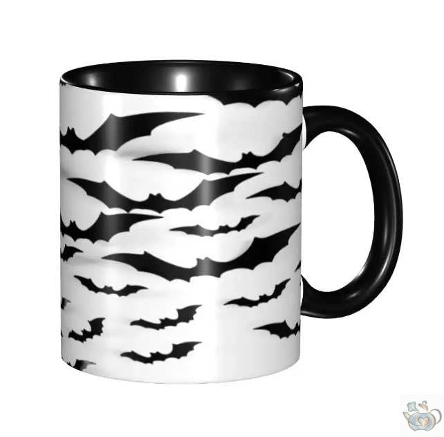 Mug en céramique Halloween chauves-souris | Théières à la folie