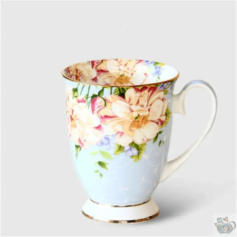 Mug en porcelaine "les fleurs du jardin" | Théières à la folie