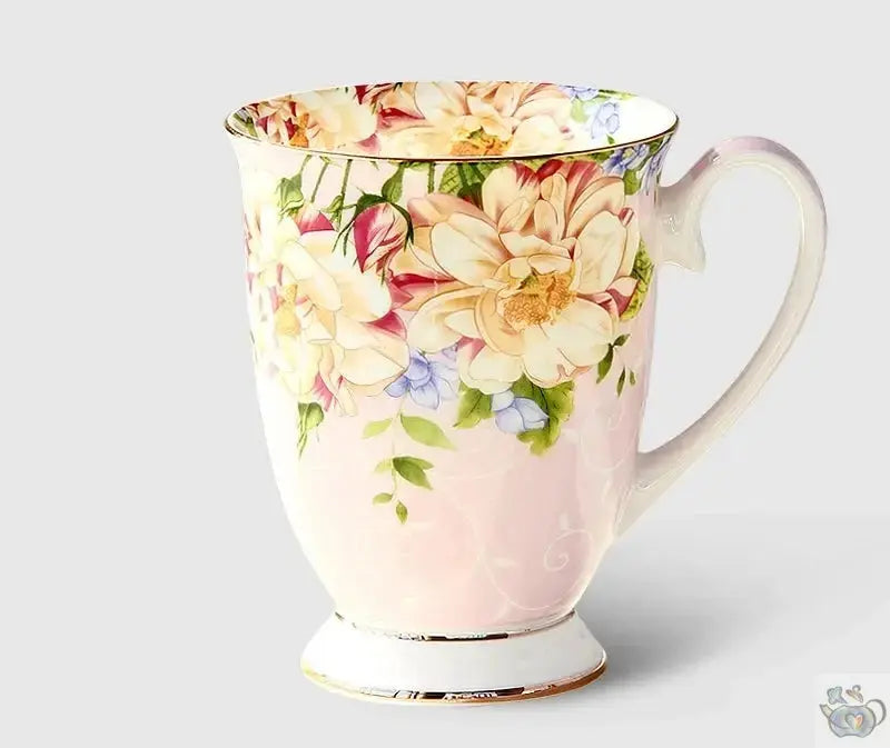 Mug en porcelaine "les fleurs du jardin" | Théières à la folie