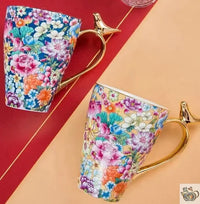 Thumbnail for Mug en porcelaine précieuse aux mille fleurs | Théières à la folie